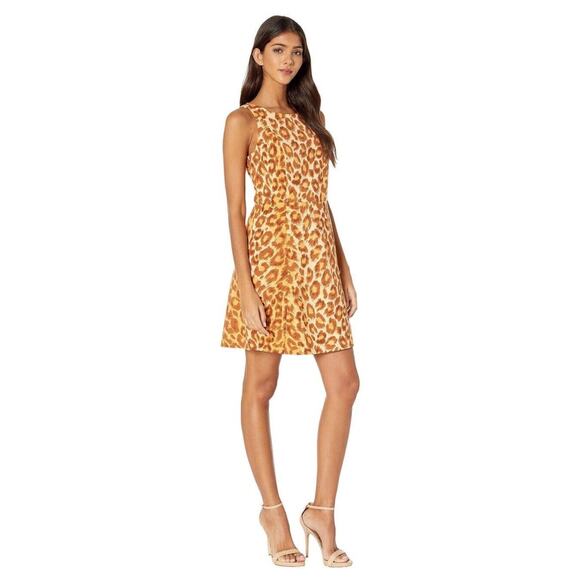 Kate Spade Panthera Cheetah Print Ponte Knit Sheath Dress Size XL Sleeveless NWT - Picture 1 of 13